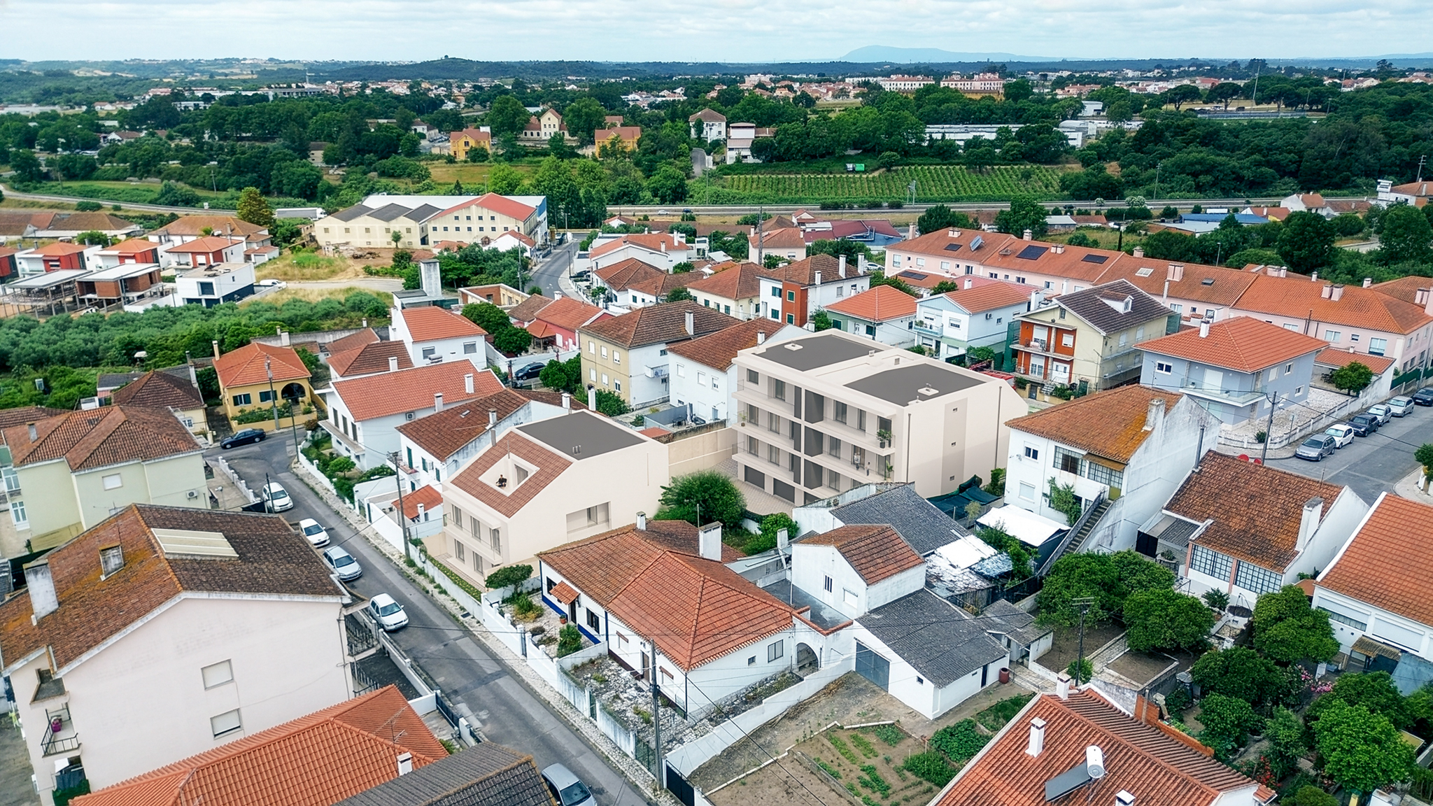 Luz d’Aurora - pátio e estacionamento